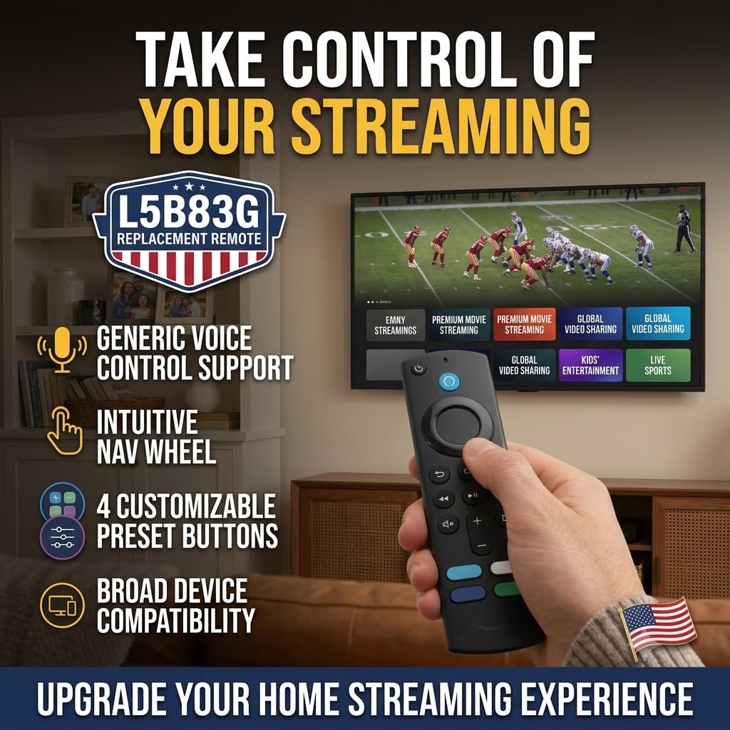 Voice Remote for Fire TV Stick 4K Max, Lite and Cube S11572