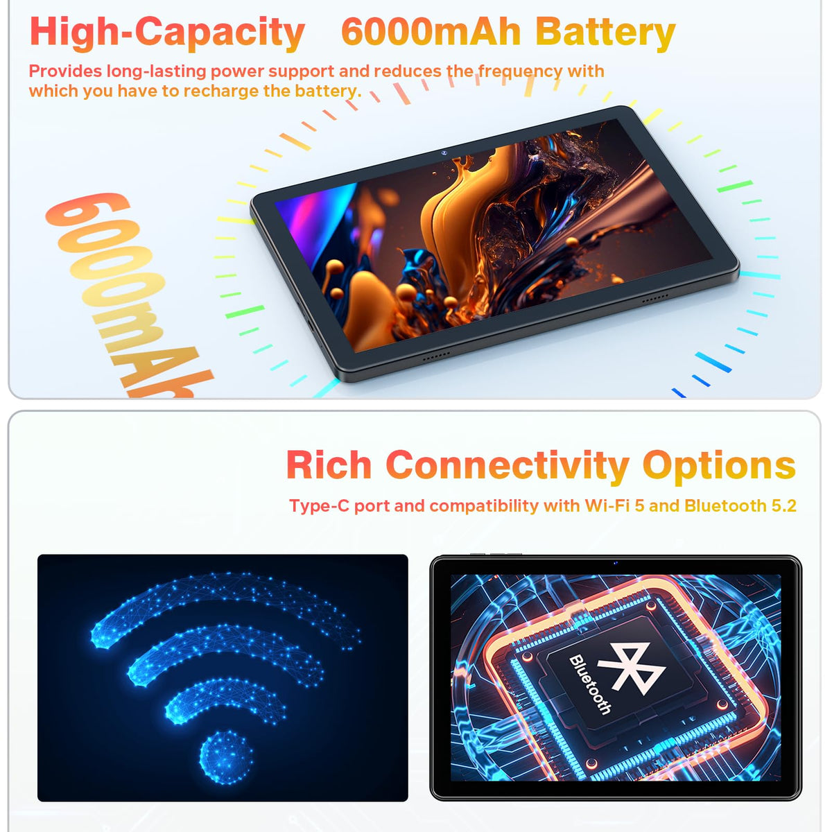 Android Tablet 10 Inch Black B585