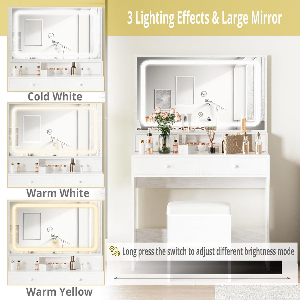 Vanity Desk with Charging Station A96433