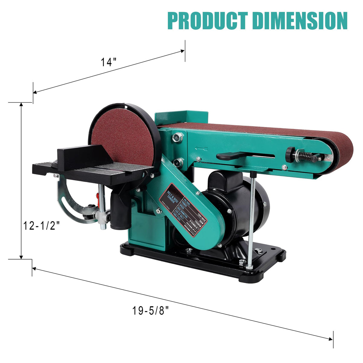 4x36 Inch Belt and 6 Inch Disc Benchtop Sander M6820