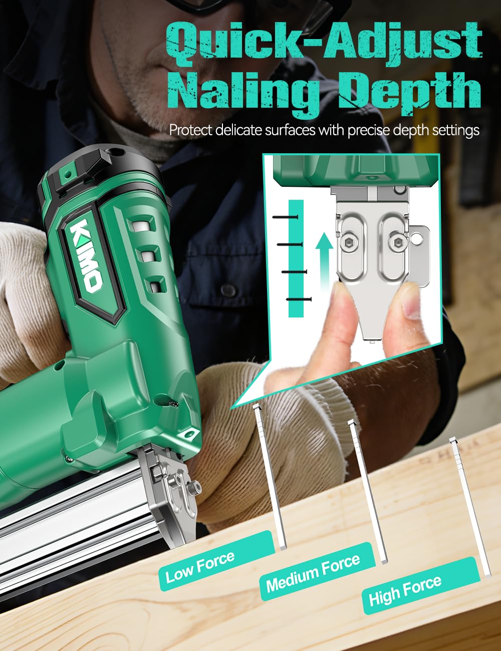 Cordless Brad Nailer 18 GA with 5000pcs Nails P7131