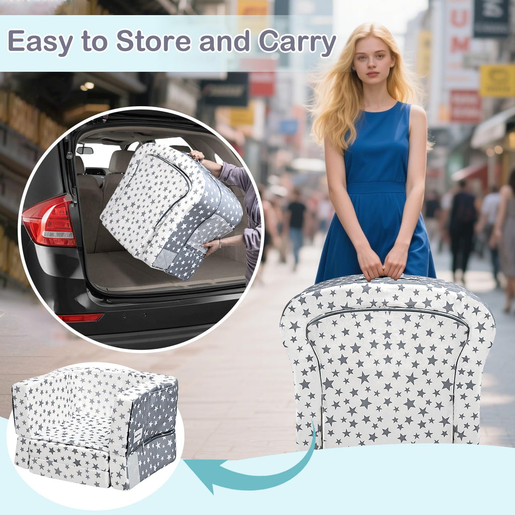 Portable Toddler Travel Bed & Chair 2-in-1 N14306