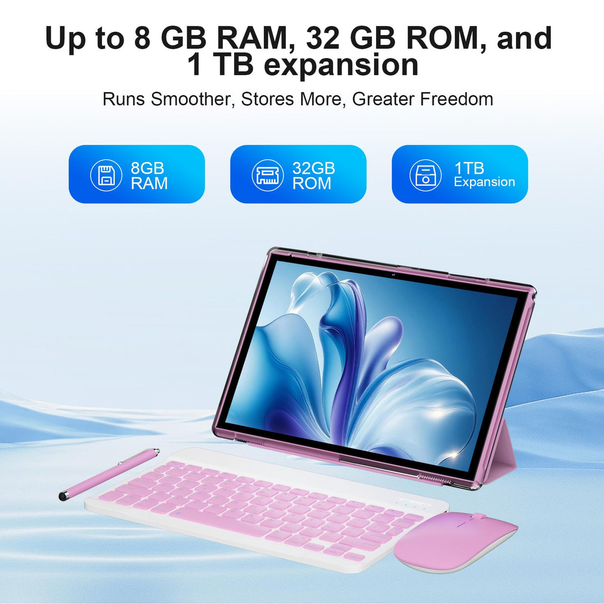 10 inch 2 in 1 Android Tablet with Keyboard 8GB RAM 32GB ROM V925546