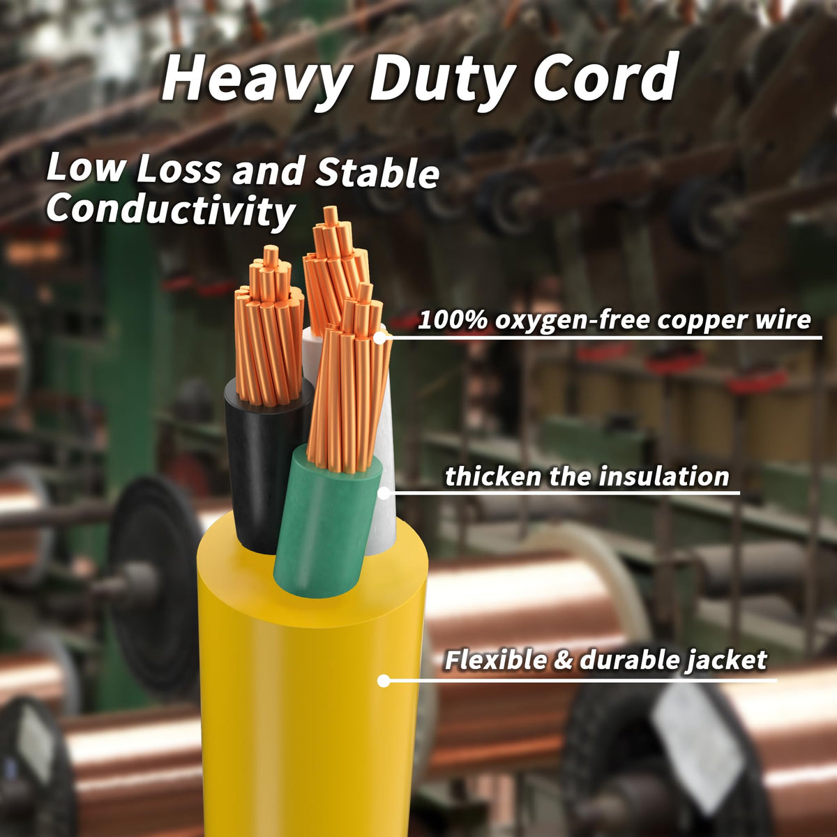 14/3 AWG 100 FT Heavy Duty Extension Cord N8771