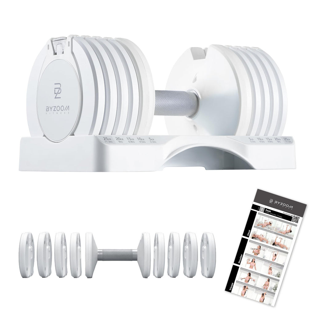 Adjustable Dumbbell 5-in-1 White M4591