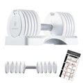 Adjustable Dumbbell 5-in-1 White M4591