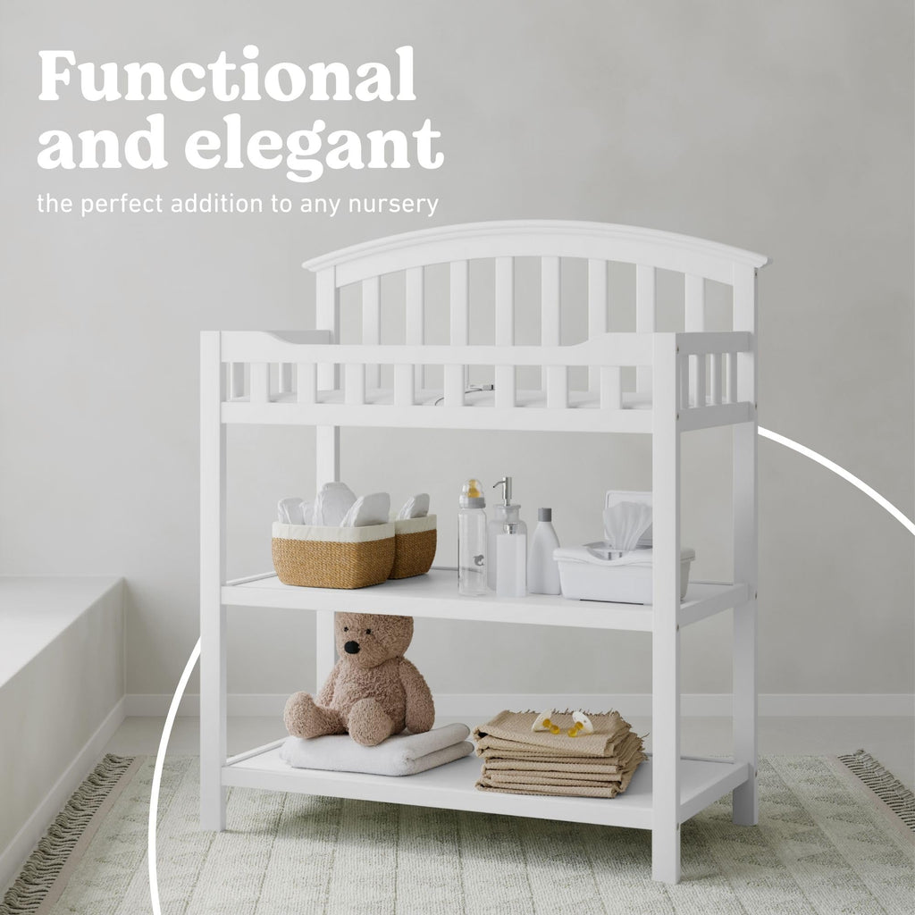 White Changing Table with Changing Pad Q619754