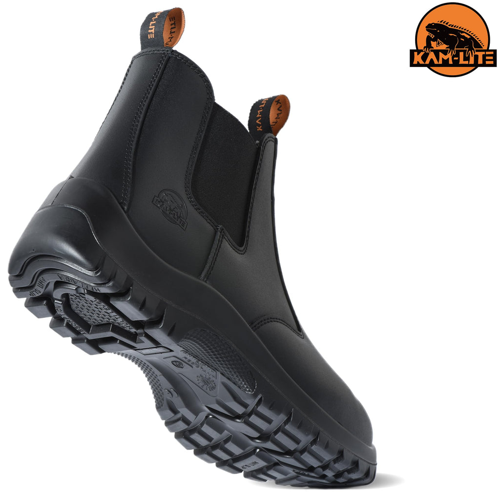 Slip On Steel Toe Waterproof Work Boots W892701