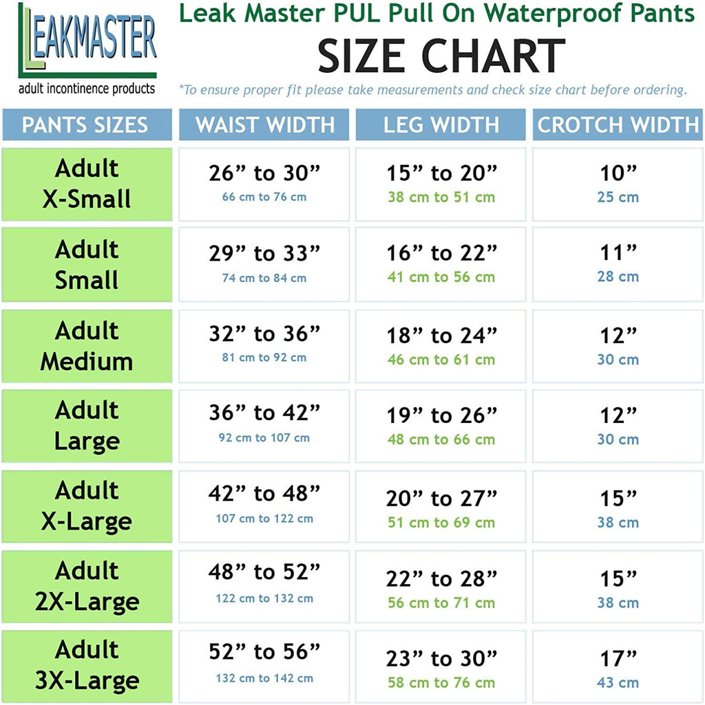 White Large Waterproof Pants O169