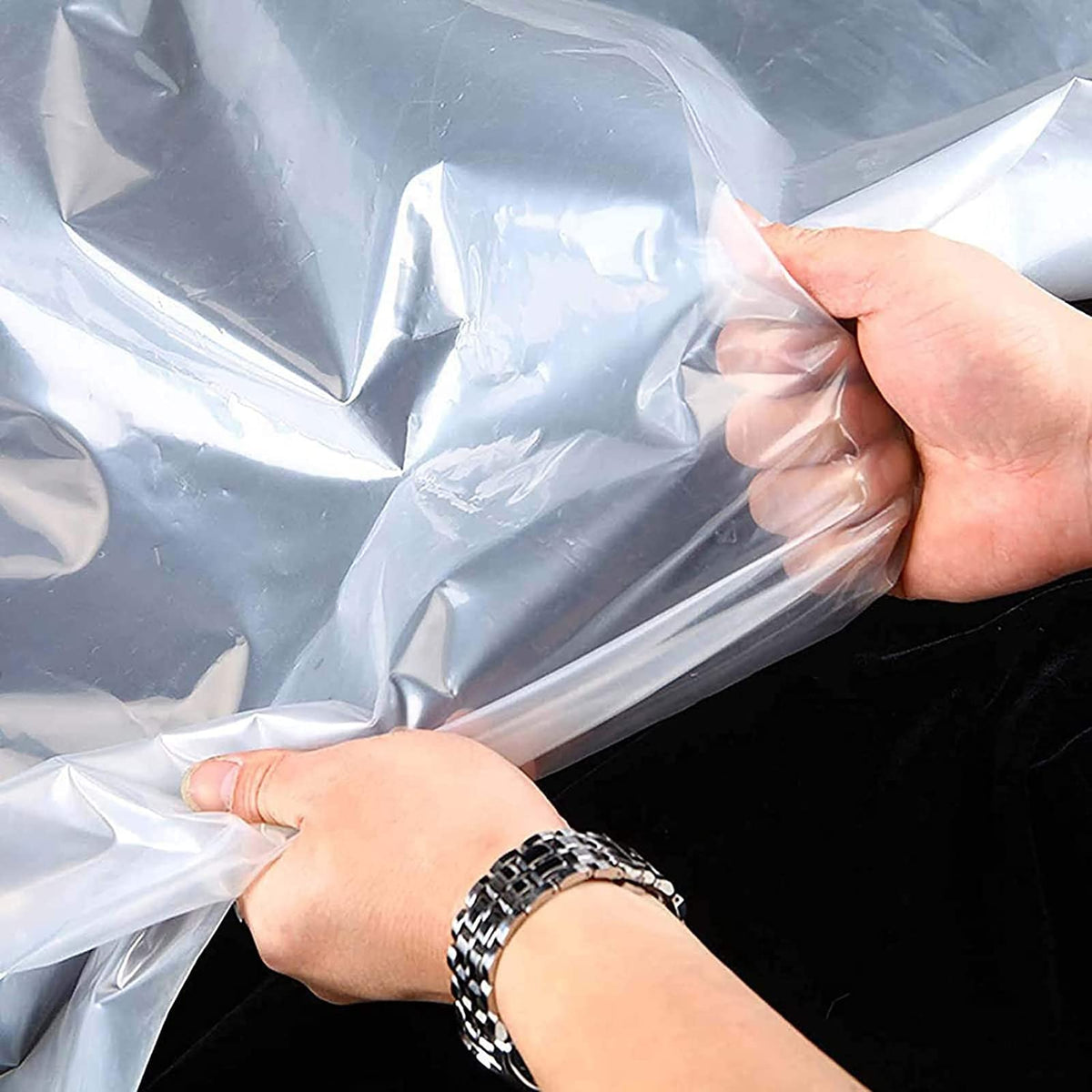 Heavy Duty Waterproof Clear 3x3ft Poly Tarp with Grommets S54256