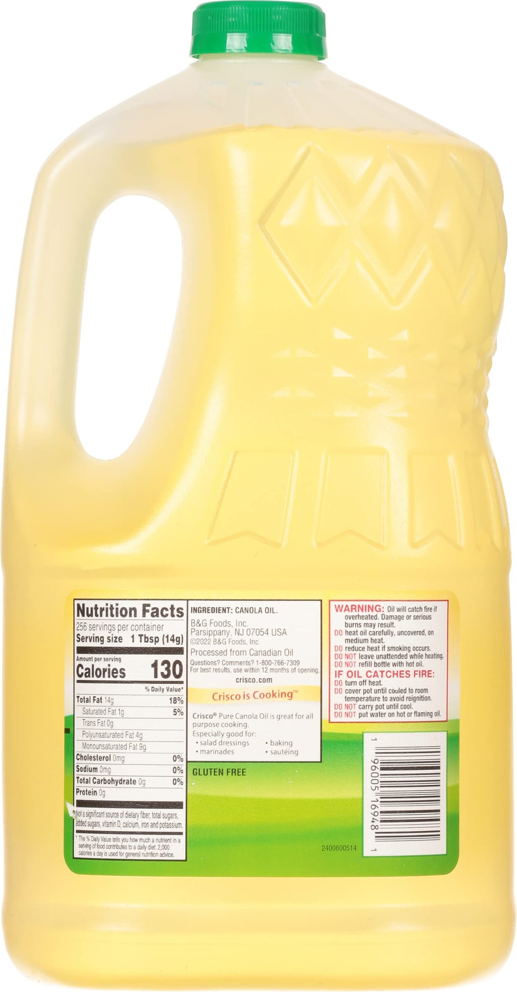 Canola Oil 1 Gallon Pack of 2 E255