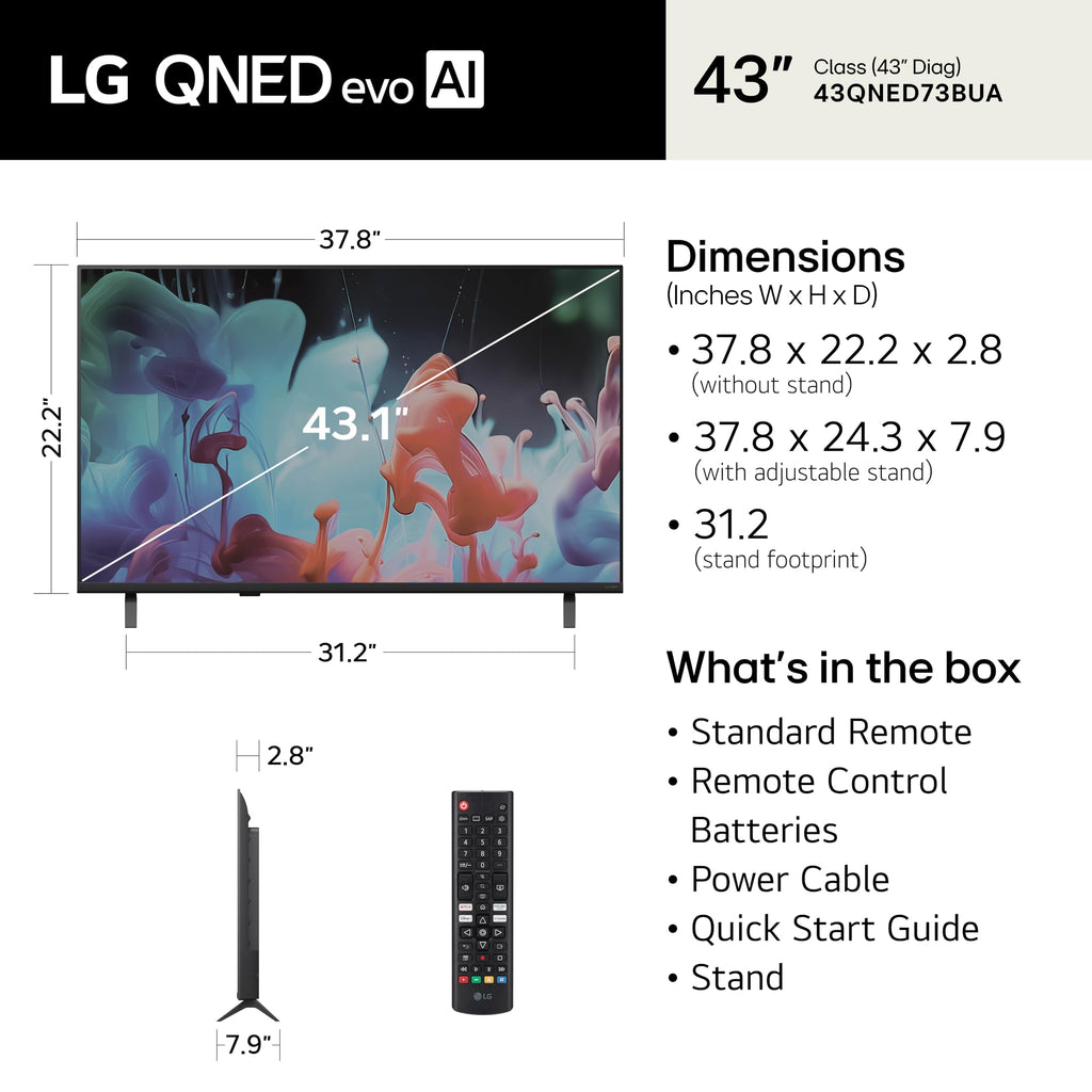 43-Inch 4K Mini LED Smart TV D668