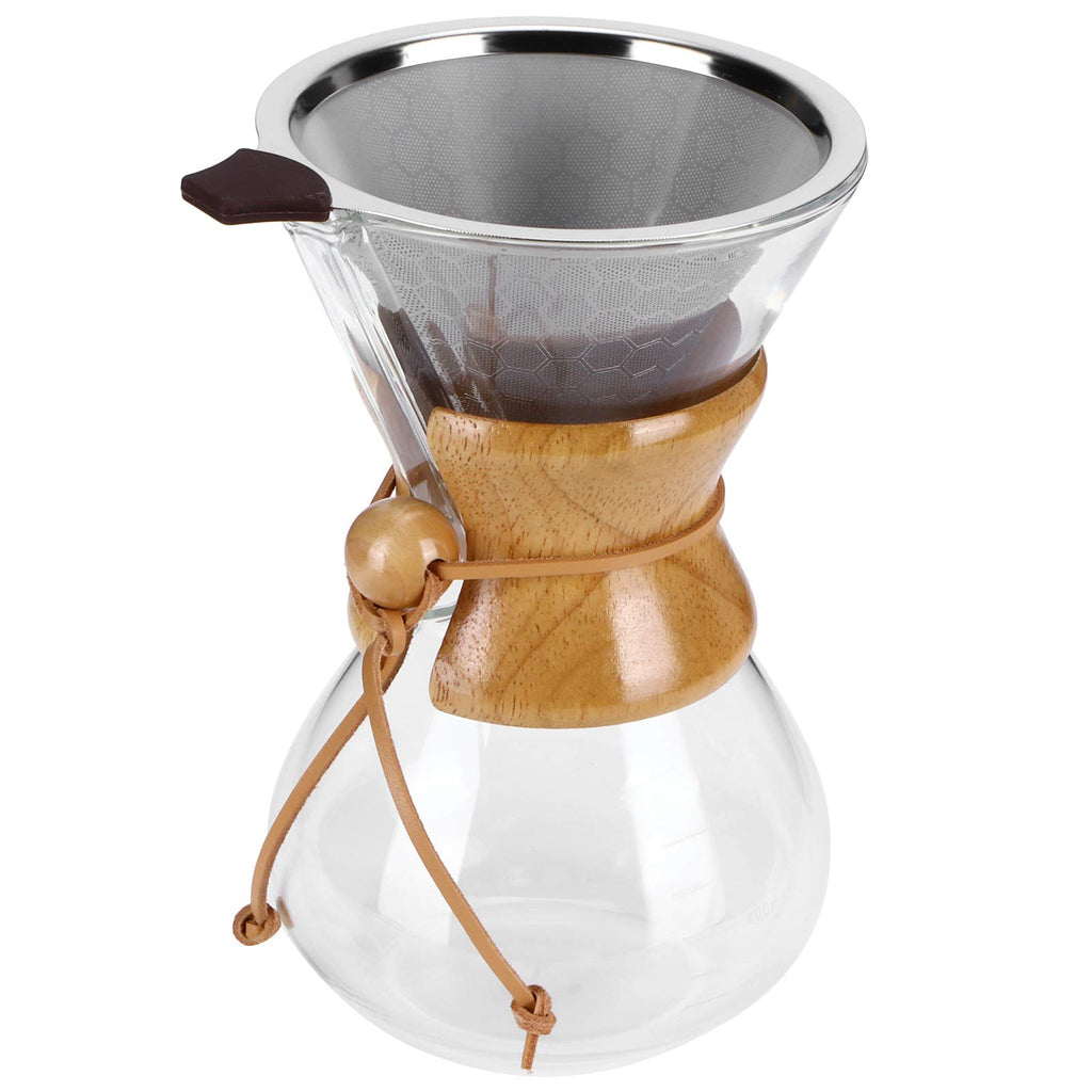 Glass Coffee Maker with Stainless Steel Filter 600ml J5551