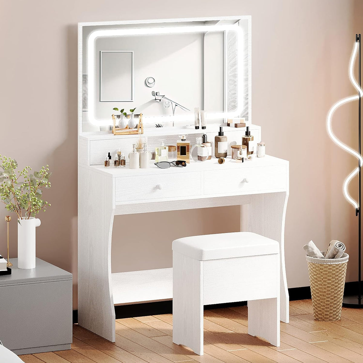 Vanity Desk with Charging Station A96433
