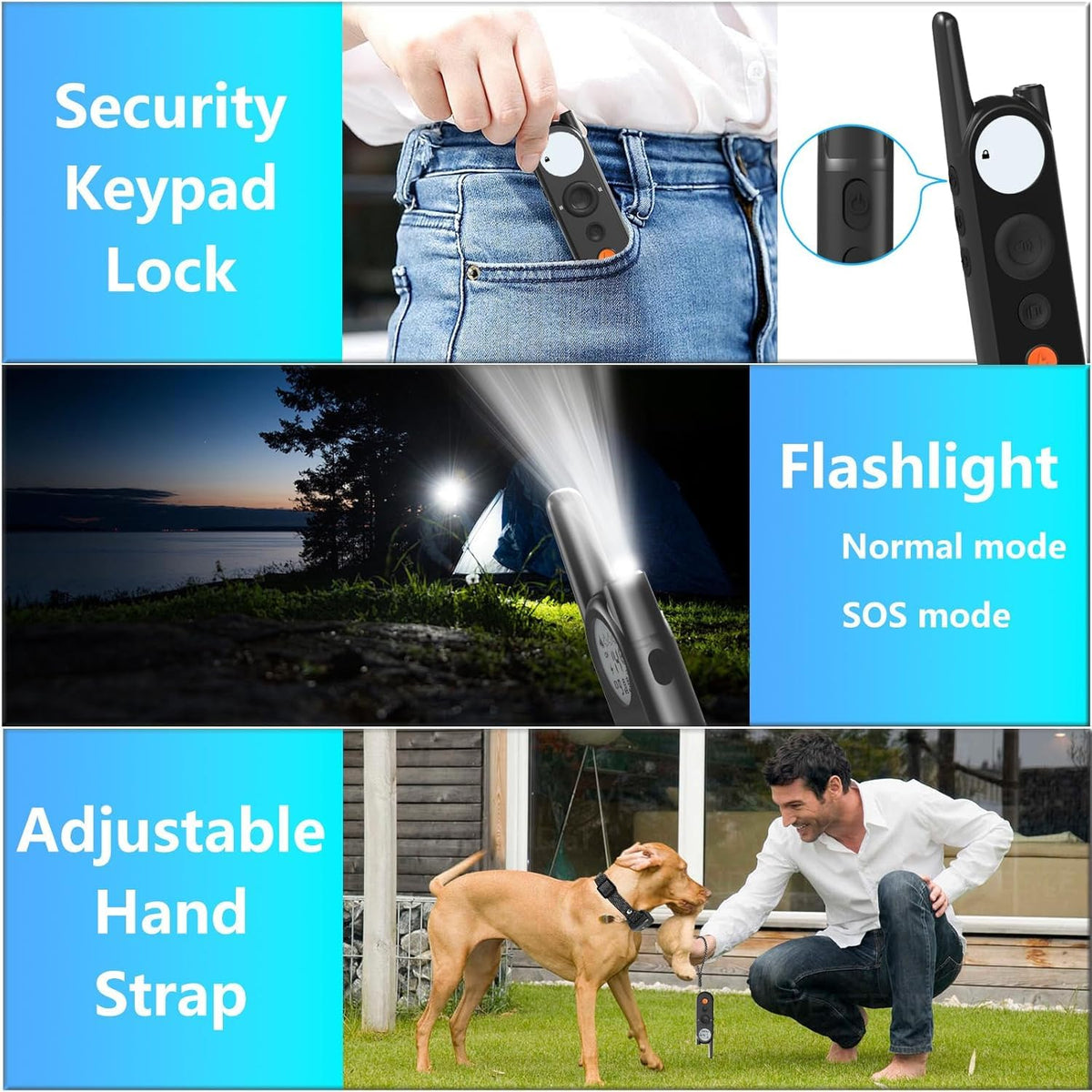 Wireless Dog Fence & Electronic Training Collar 2 in 1, IPX7 Waterproof N89697