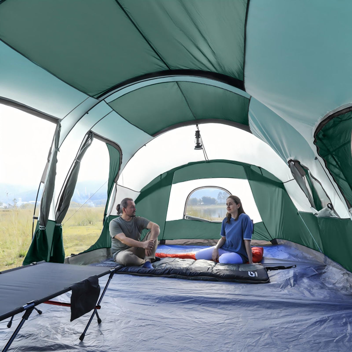 12 Person 3-Room Waterproof Camping Tent I434863