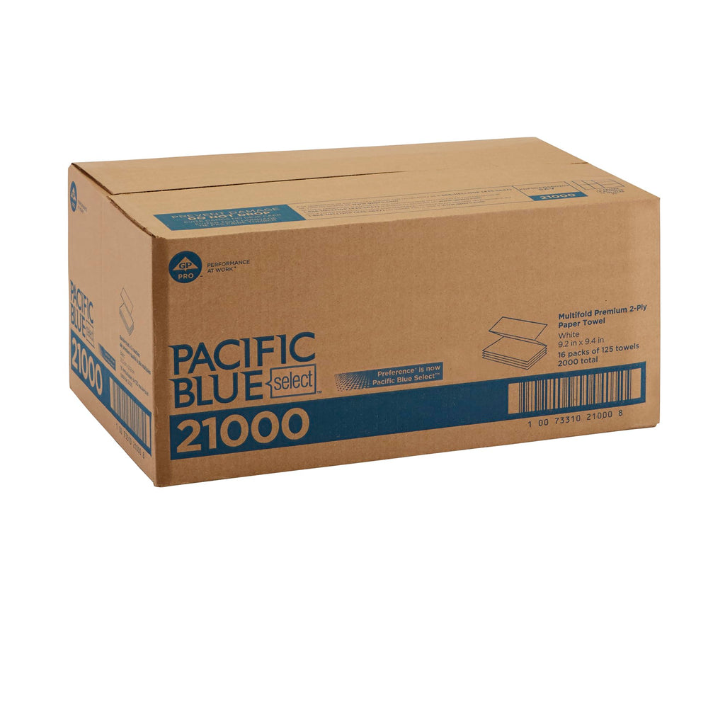 White 2-Ply Multifold Paper Towels J1001