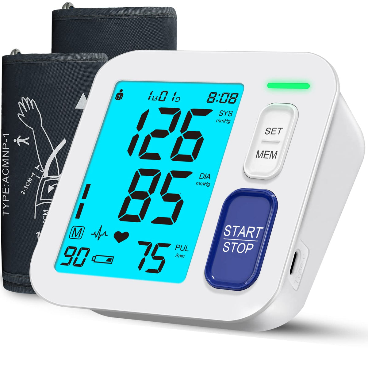 Blood Pressure Monitors with Extra Large Cuffs C9683