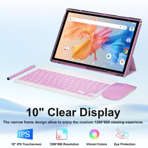 10 inch 2 in 1 Android Tablet with Keyboard 8GB RAM 32GB ROM V925546