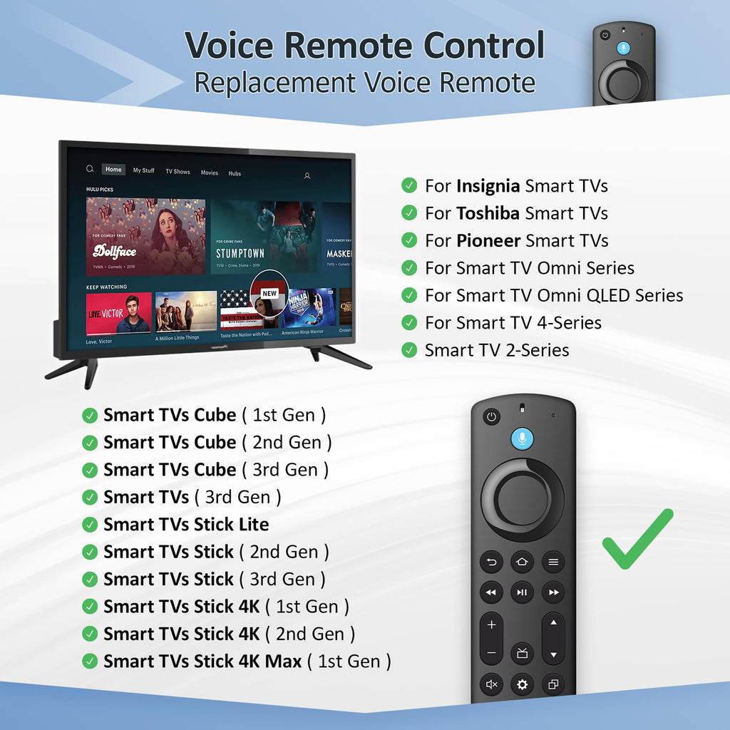 Replacement Fire Stick Remote Q1750
