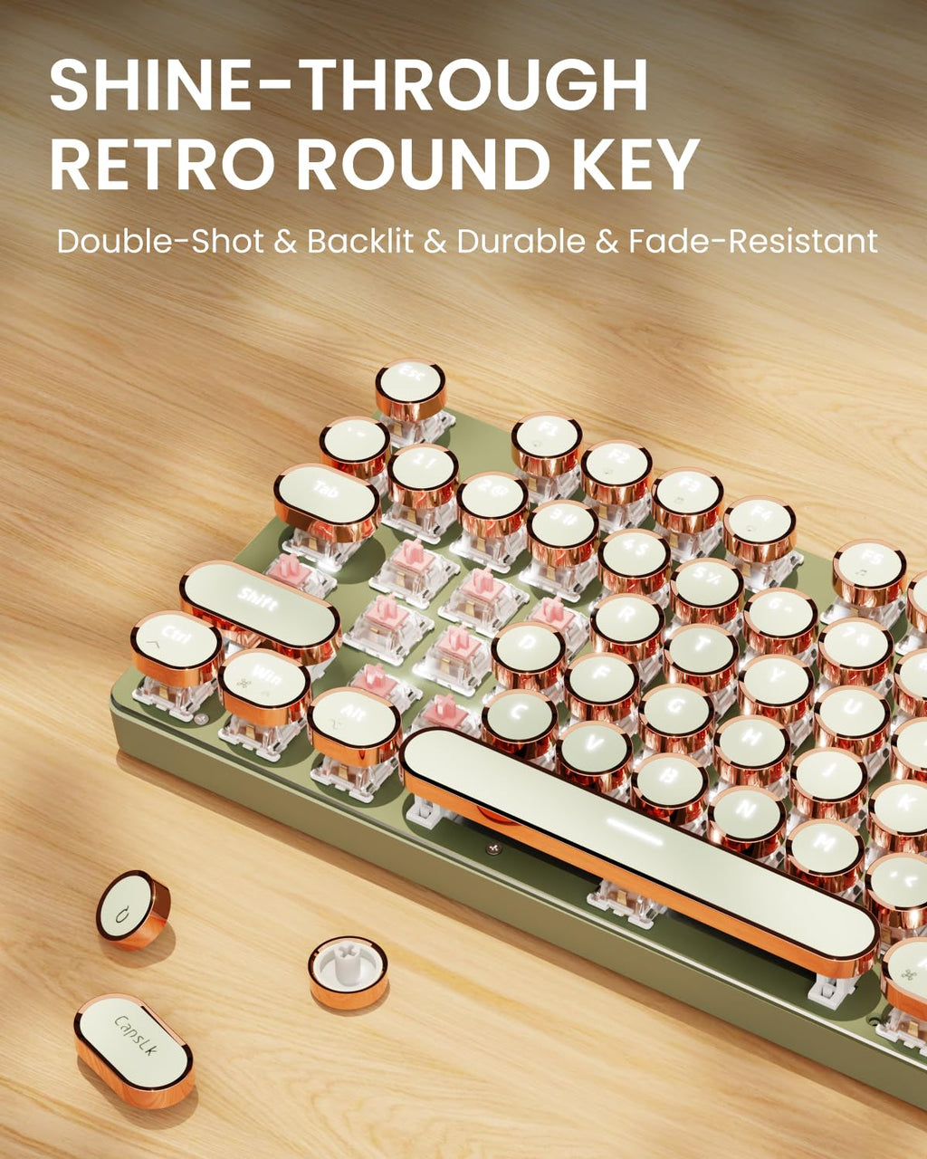 Typewriter Style Mechanical Keyboard I266