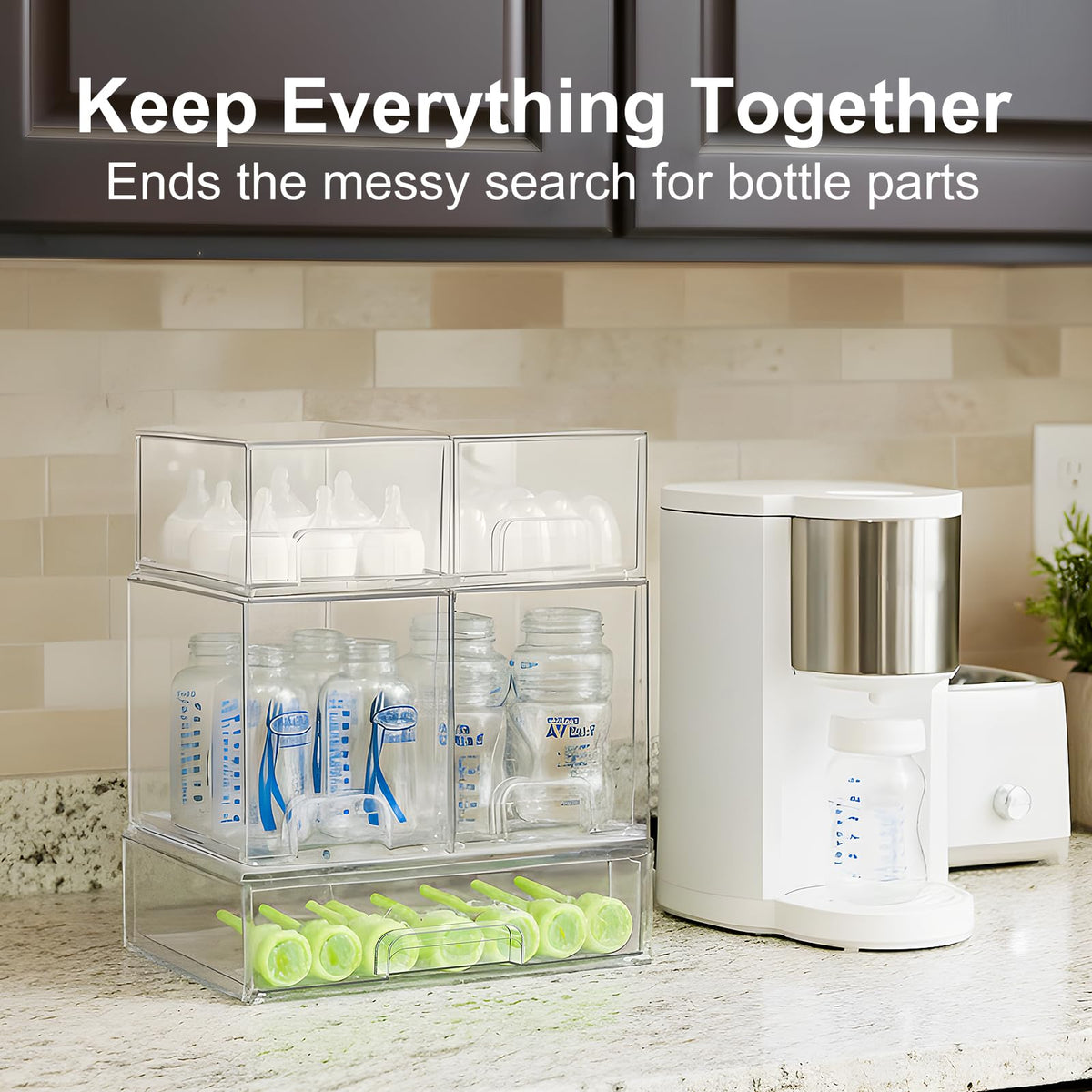 Acrylic Stackable Bottle Storage Organizer P297