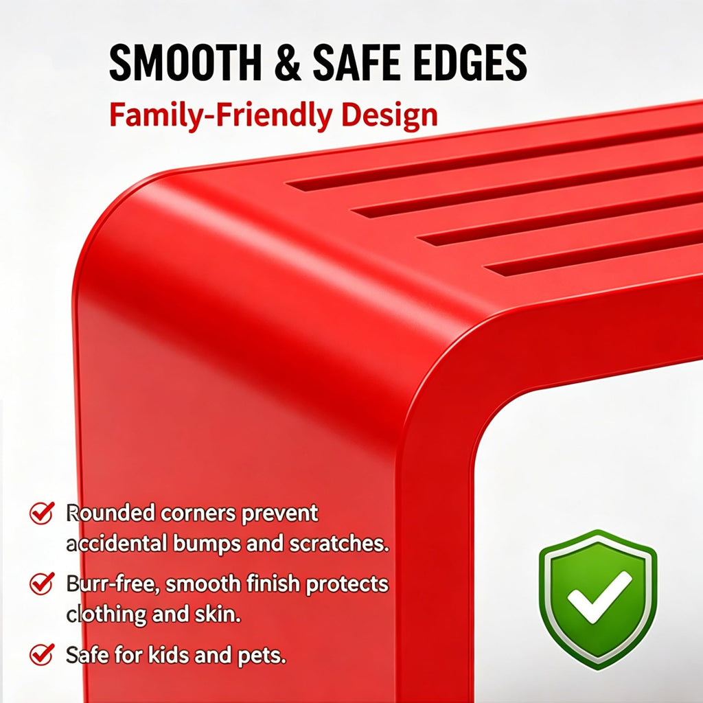Red Metal Outdoor Patio Garden Bench 660lbs 39in U596