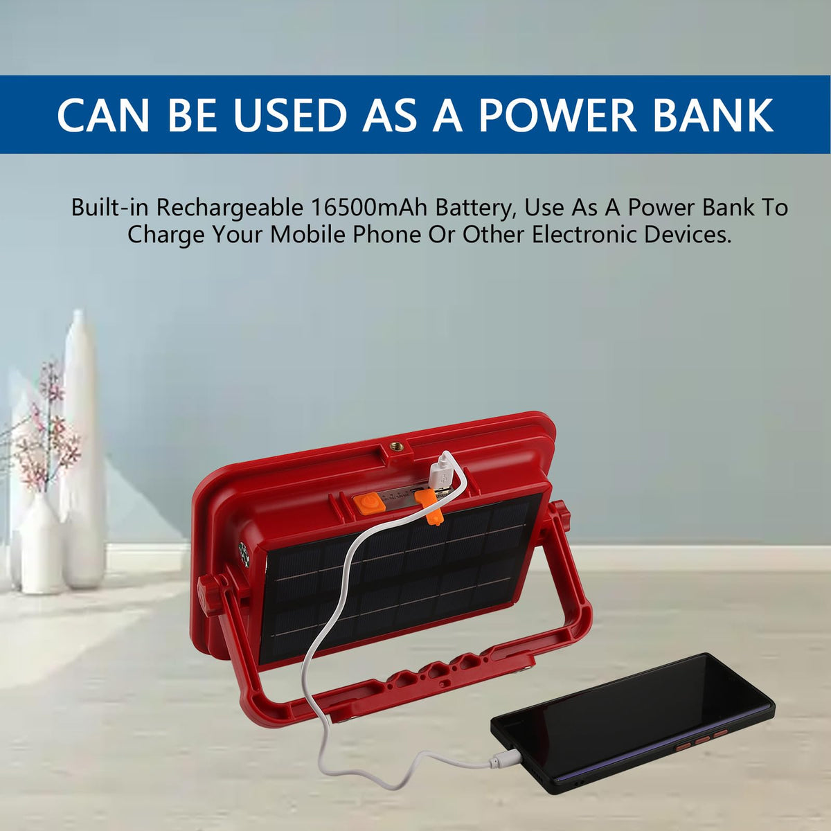 Portable Rechargeable Magnetic Work Light 16500mAh 200W 15000LM IP69 H744486