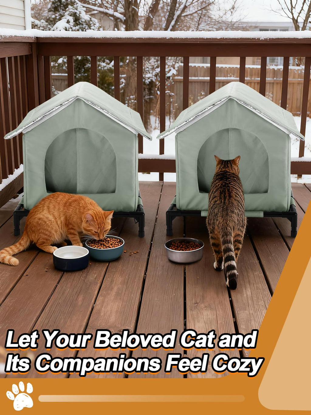 Weatherproof Outdoor Cat House U510