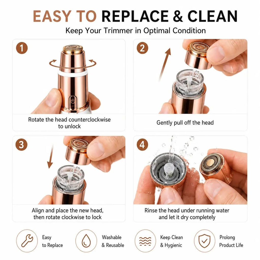 2 in 1 Facial & Eyebrow Hair Trimmer F3972