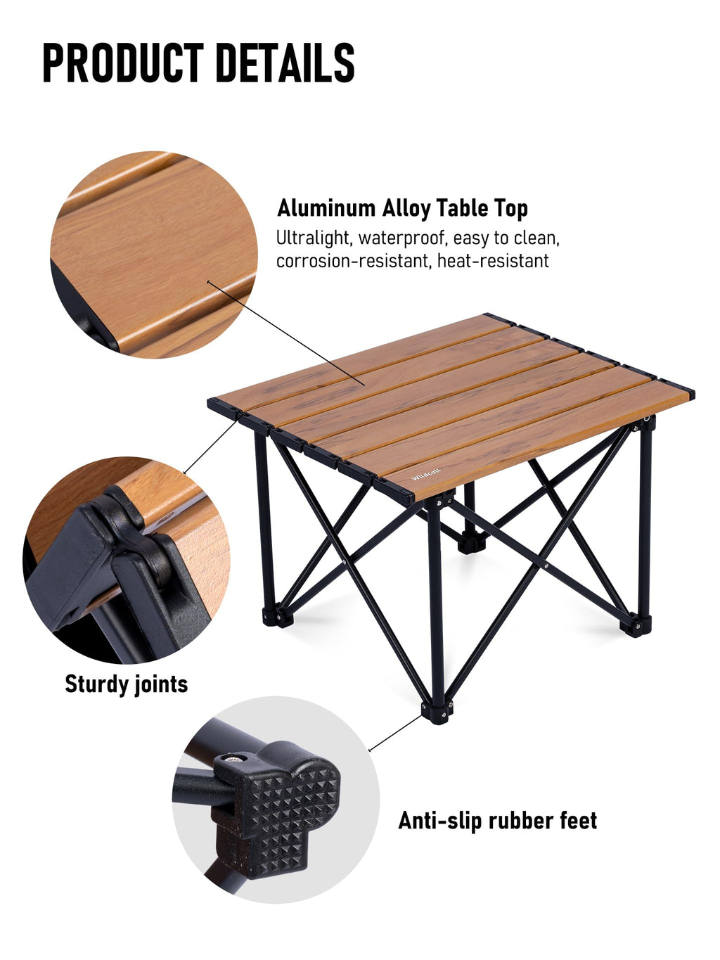 Ultralight Compact Aluminum Folding Camping Table S3754