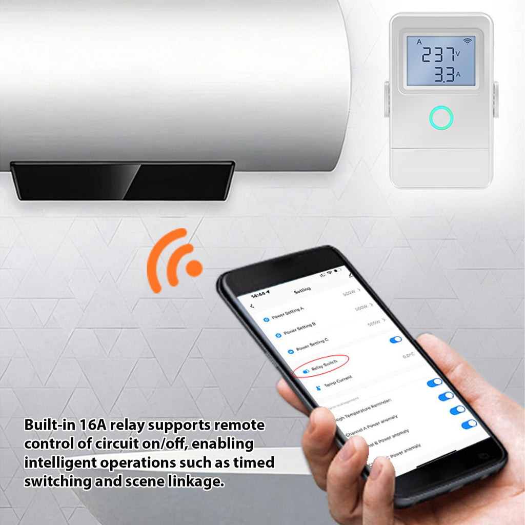 Smart Energy Monitor with 16A Circuit Breaker M39193