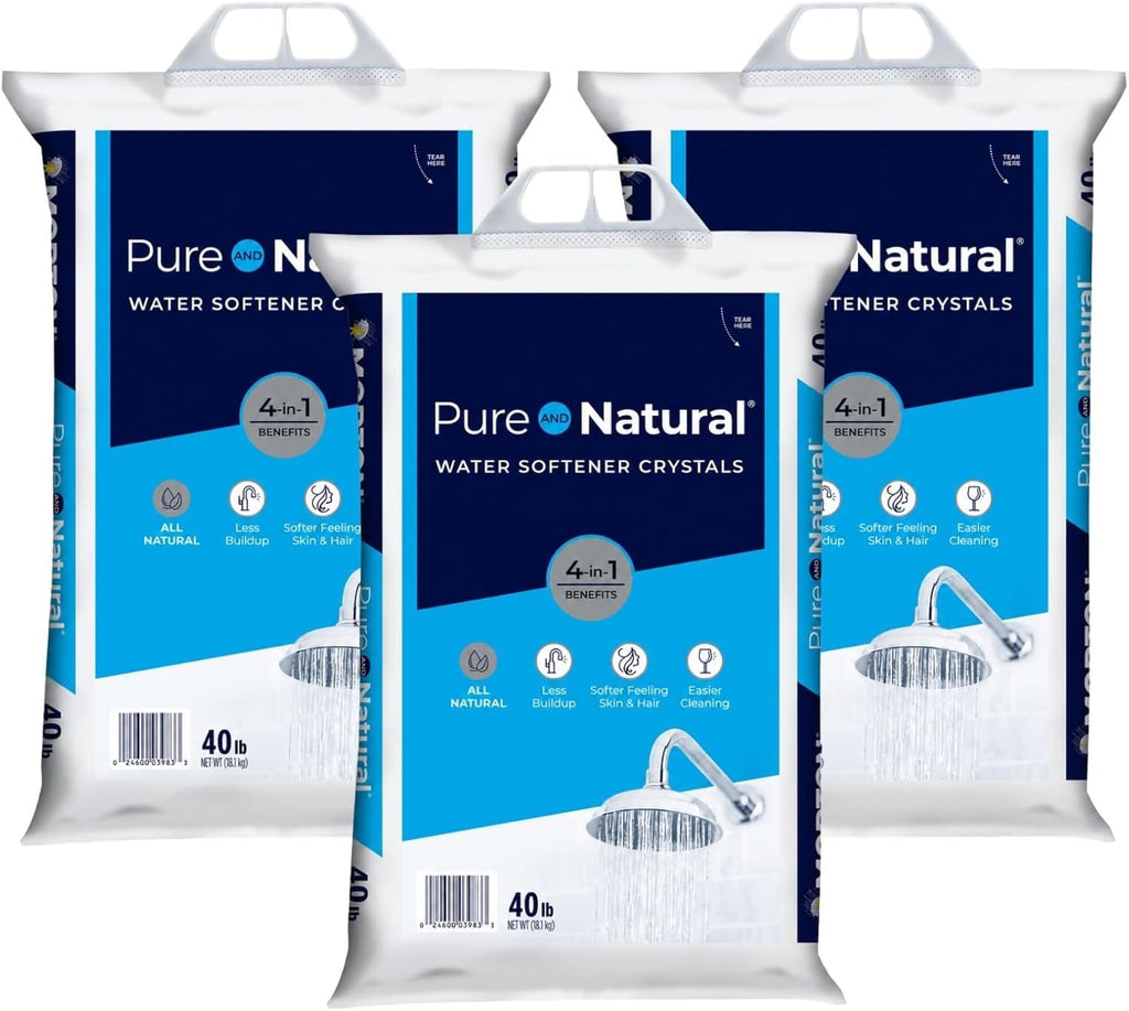 Natural Water Softener Salt Crystals 40 lb Bag 3 Pack G695