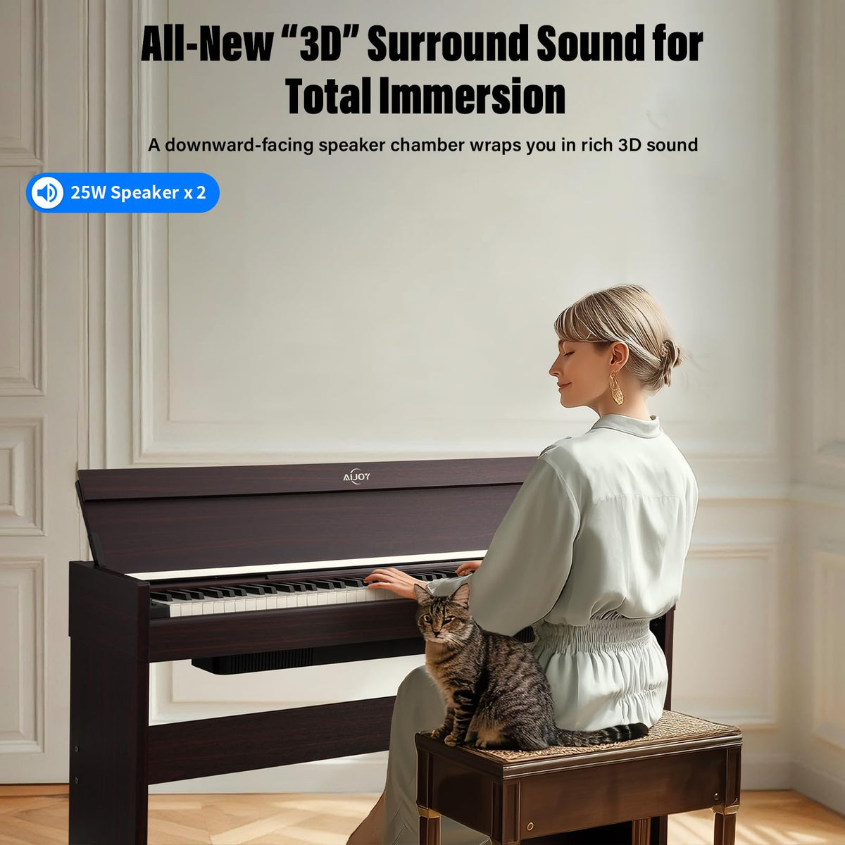 88 Key Weighted Digital Piano W2343