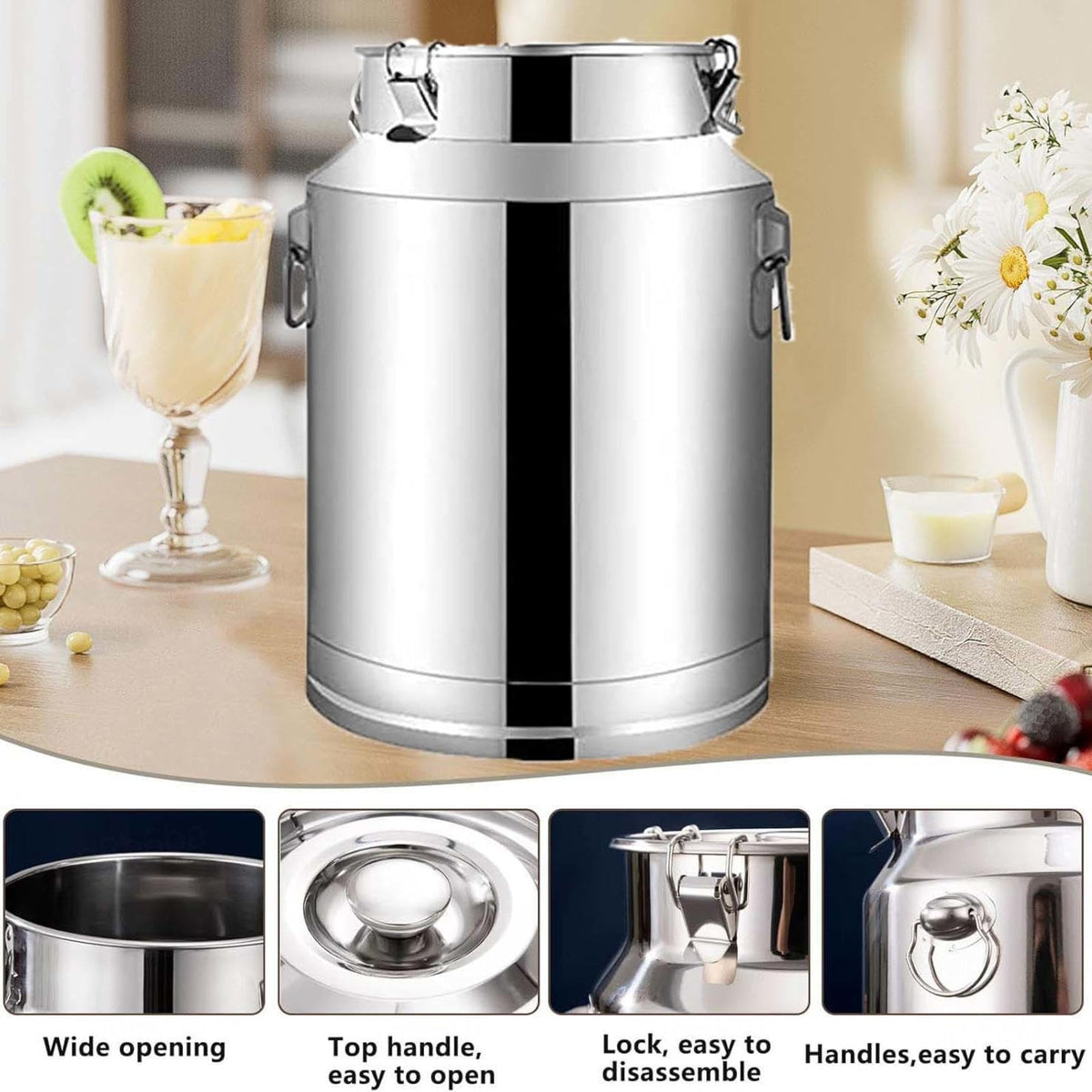 5L Stainless Steel Water Container with Tap O723875