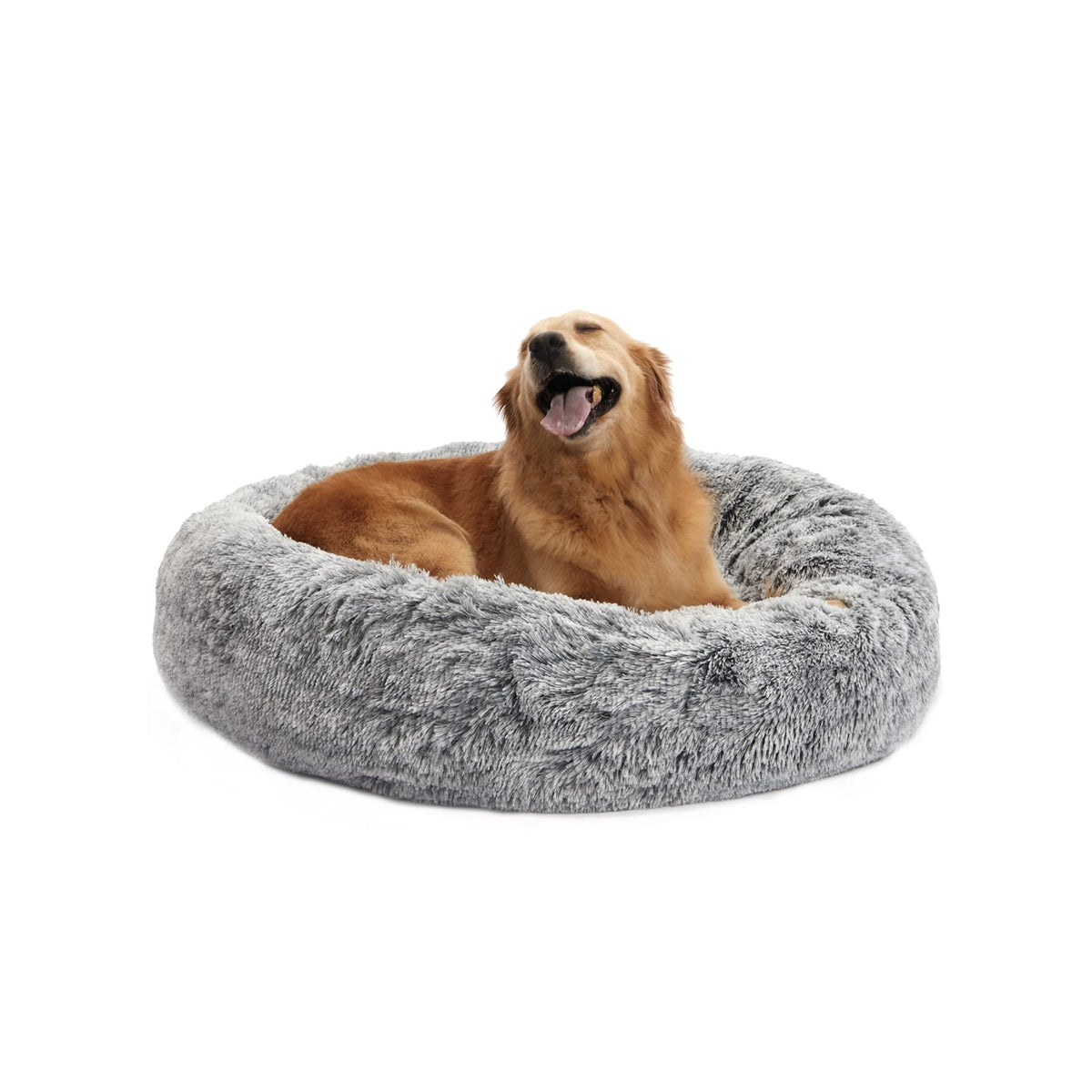 Dark Grey 36" Round Dog Bed A783567
