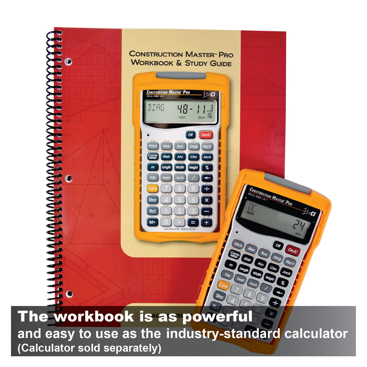 Construction Master Pro Calculator and Workbook S3673