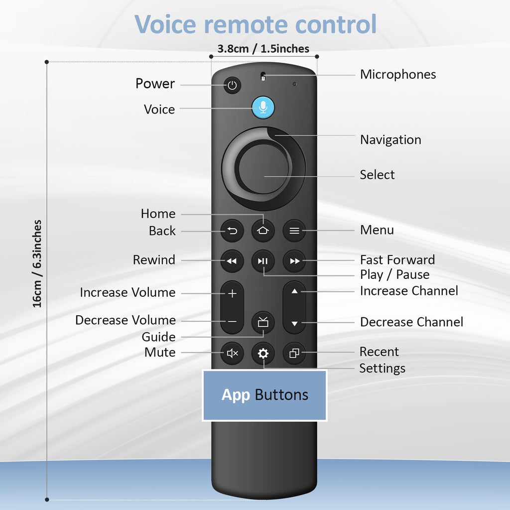 Replacement Fire Stick Remote Q1750