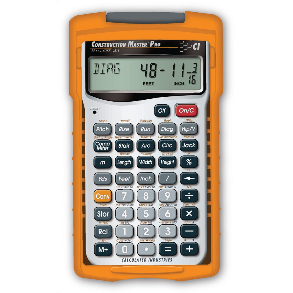 Construction Master Pro Calculator and Workbook S3673