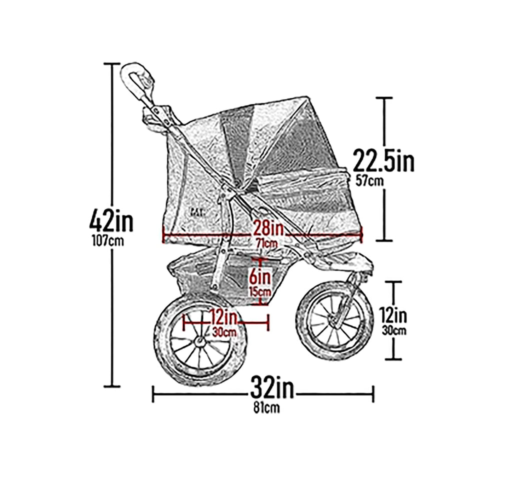 Pet Stroller for Cats Dogs F434