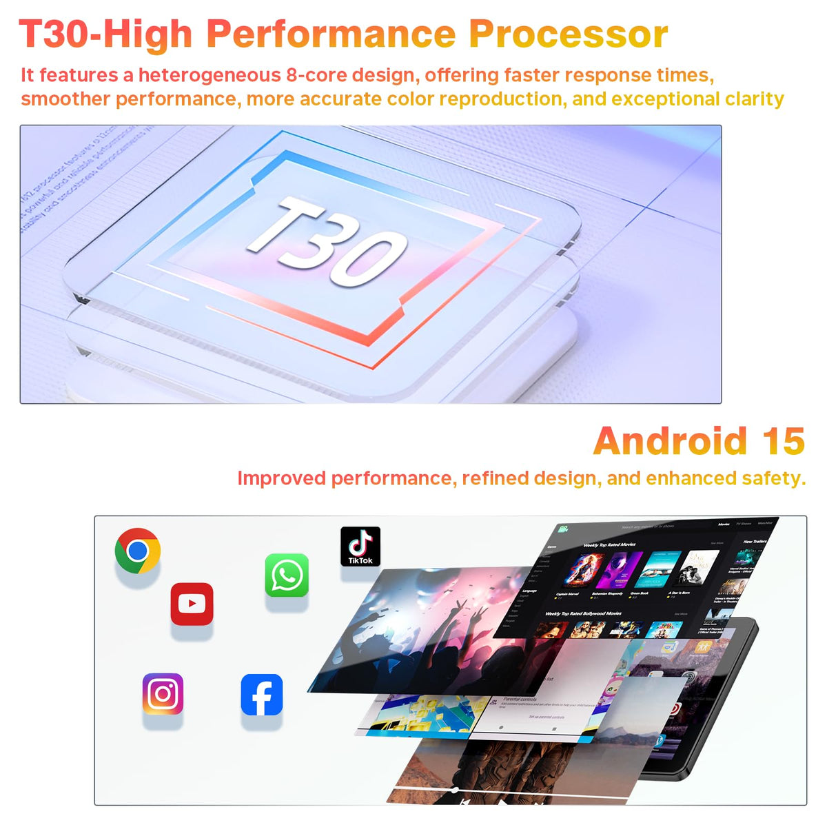 Android Tablet 10 Inch Black B585