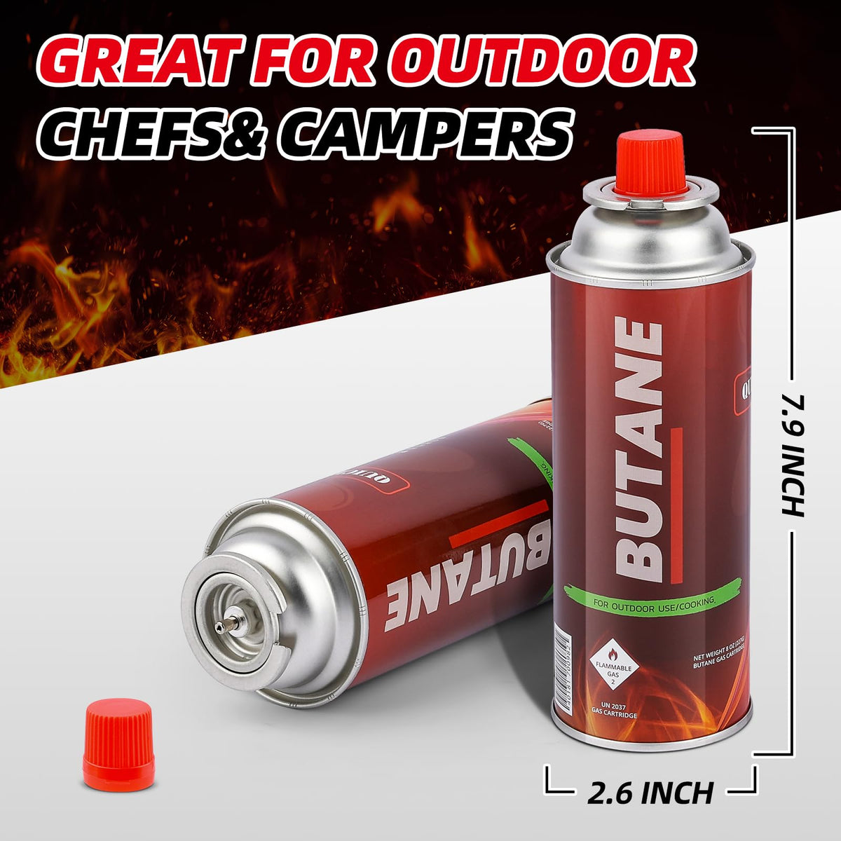 Butane 8 Ounce Canister 24 Pack P82563