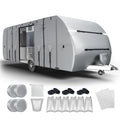 300D Oxford 27-30ft Camper Cover with Jack Cover, 4 Tire Covers and Gutter Cover B4671