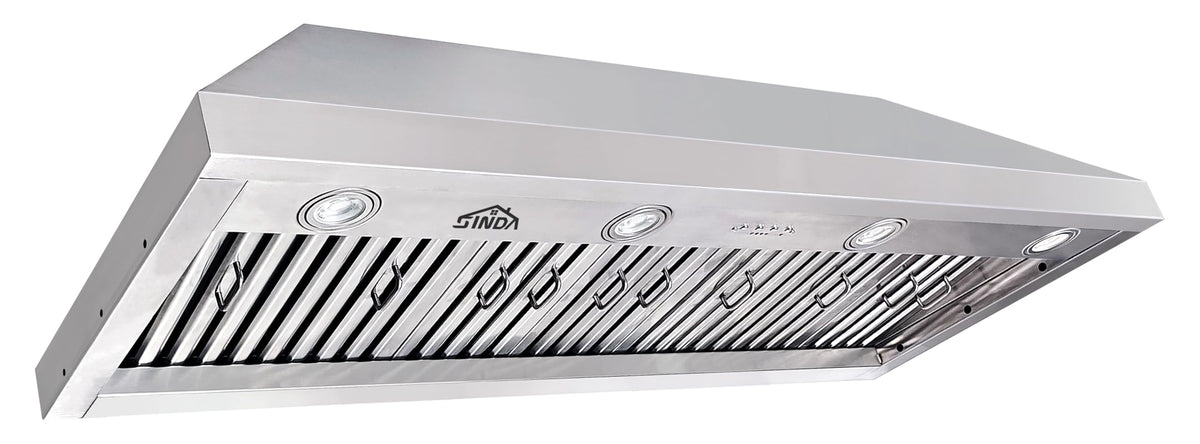 48 inch Stainless Steel Built-in Range Hood with Liner and Baffle Filter U3865