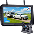 Wireless Solar Magnetic Backup Camera 7-Inch DVR Monitor 1080P HD Night Vision D628