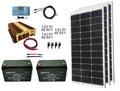 300 Watt Monocrystalline Solar Panel Kit with 1500W Power Inverter and 200ah AGM Battery M341