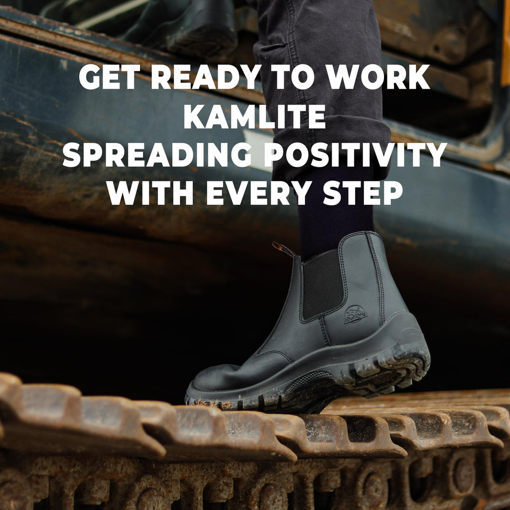 Slip On Steel Toe Waterproof Work Boots W892701
