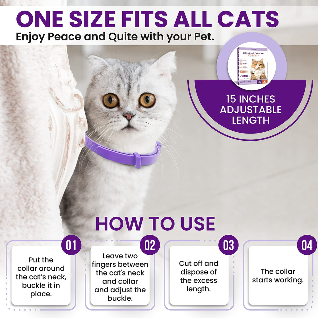 Purple Breakaway Calming Collar 4 Pack W470254