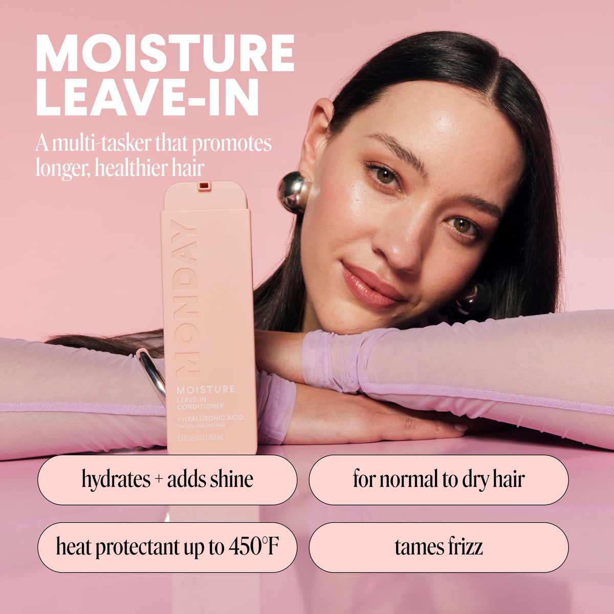 Moisture Shampoo + Conditioner Set 2 Pack 27oz + Leave-in Conditioner 5 Oz Dual Pack C18398
