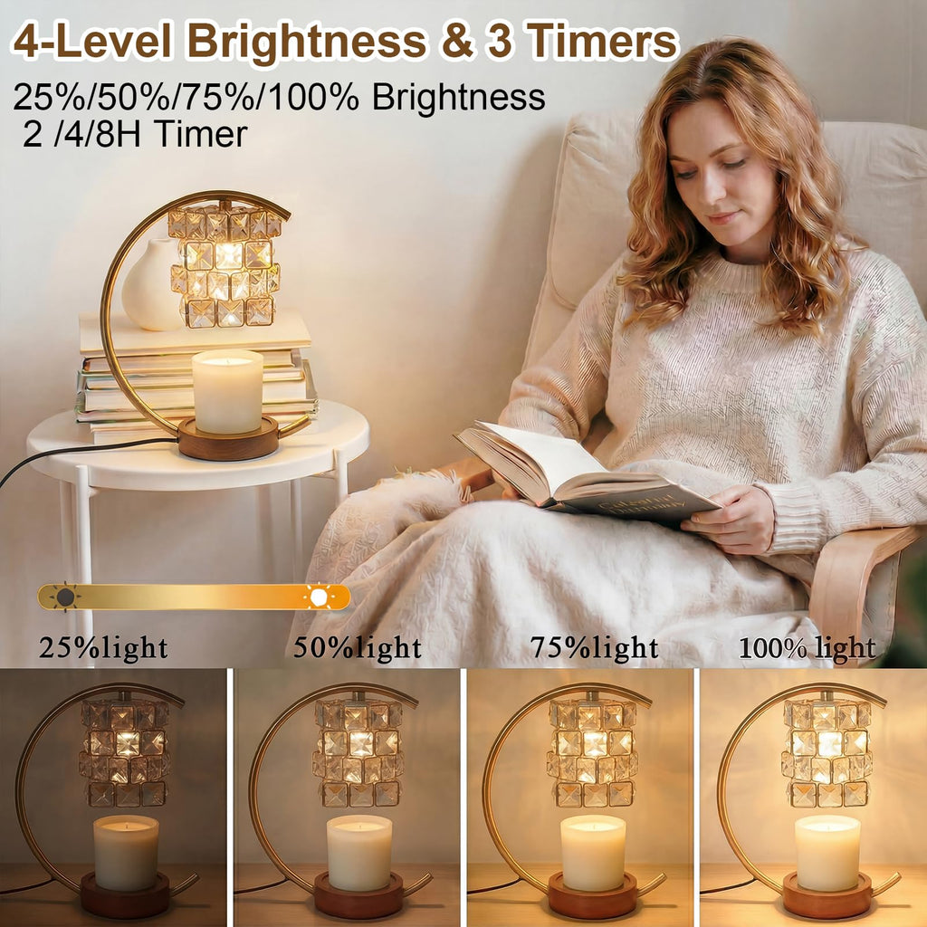 Candle Warmer Lamp with Timer Dimmable Wax Warmer N2810